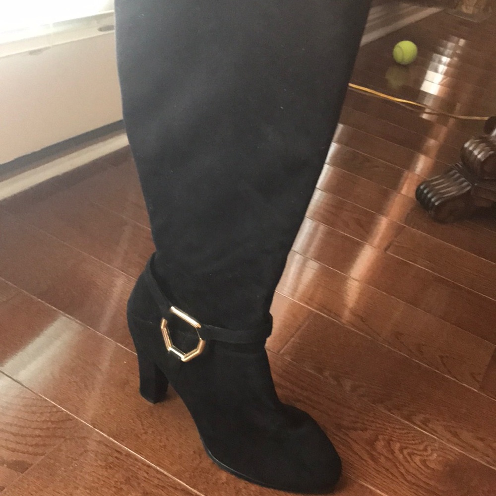 Black  zip up boots
